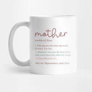 Mother dictionary explanation gift for mom Mug